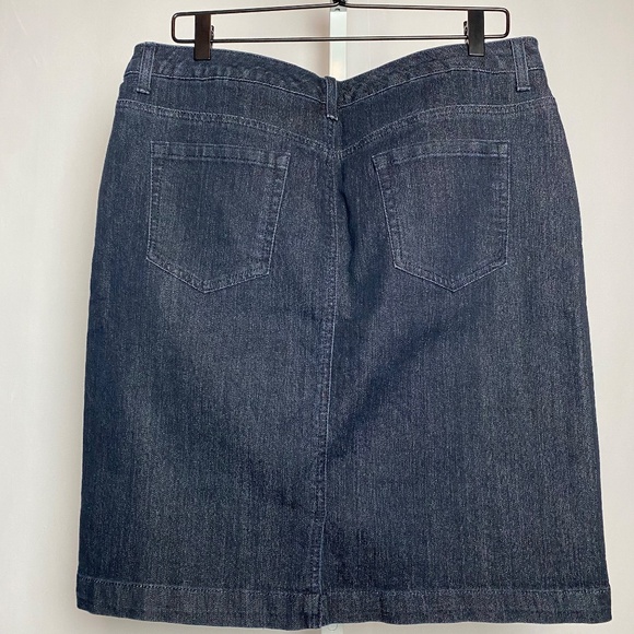 Jones New York Jeans Womenʻs Blue Denim Sutton Skirt Size 14 - Picture 6 of 8